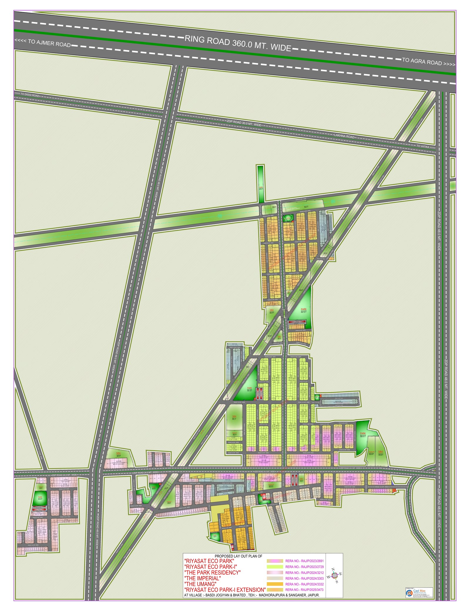Layout plan of RIYASAT ECO PARK